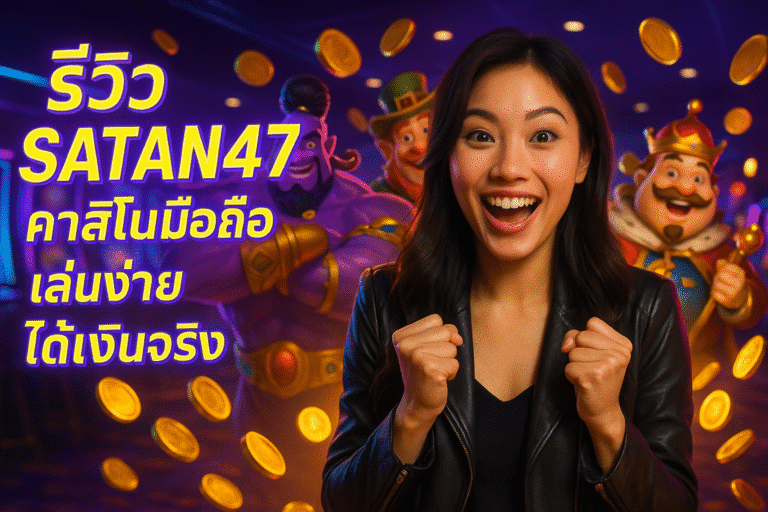 รีวิว SATAN47 คาสิโนมือถือ เล่นง่ายได้เงินจริง